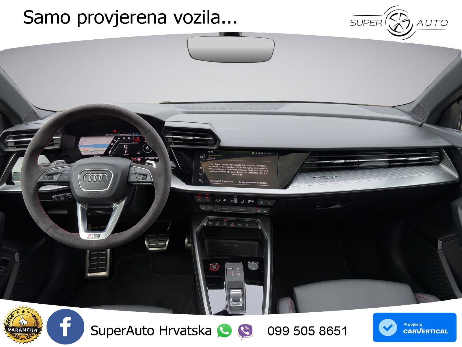 Audi RS3 Sedan 2.5 TFSI (400 KS) quattro S tronic LED+GR SJED+ACC