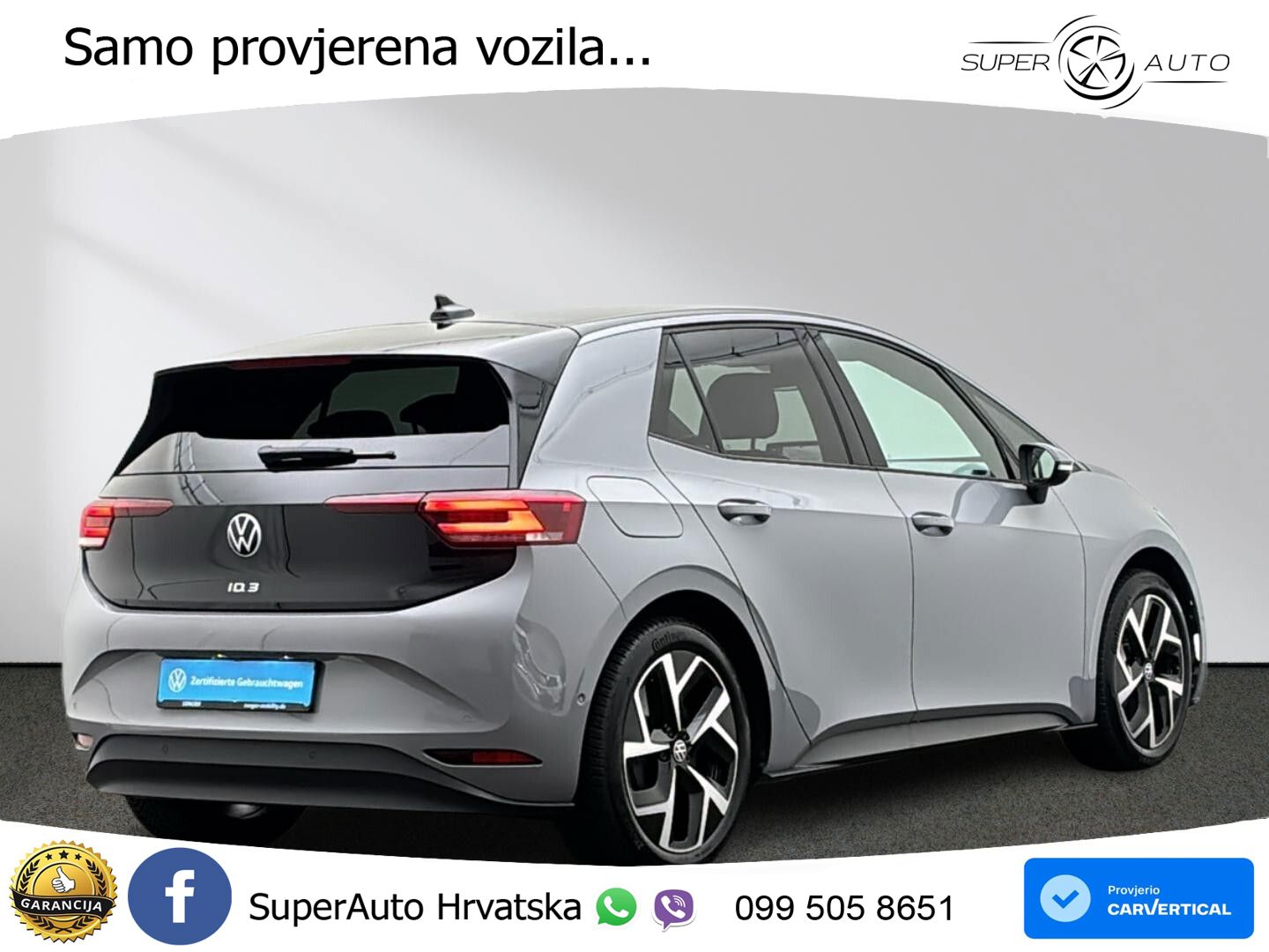 Volkswagen ID.3 Pro 62 kWh (204 KS) LED+GR SJED+ACC