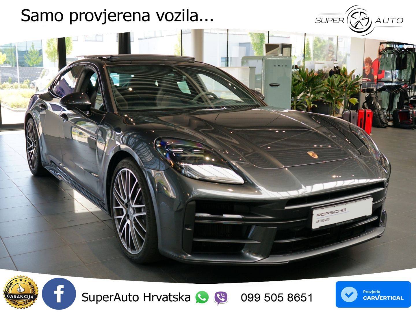 Porsche Panamera 4 2.9 V6 (470 KS) E-Hybrid PDK ACC+HEAD+4xGR SJED+360+PANO