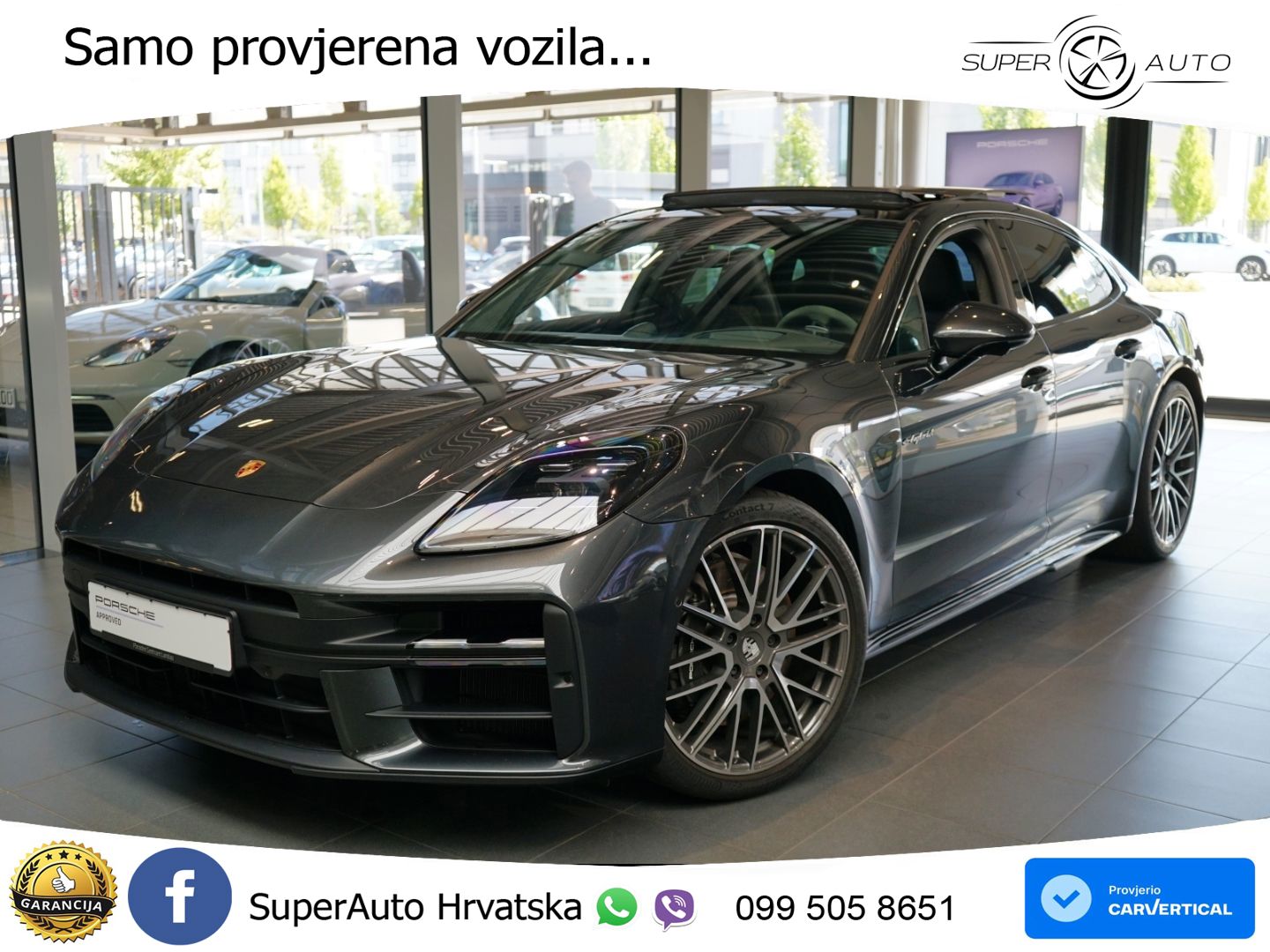 Porsche Panamera 4 2.9 V6 (470 KS) E-Hybrid PDK ACC+HEAD+4xGR SJED+360+PANO