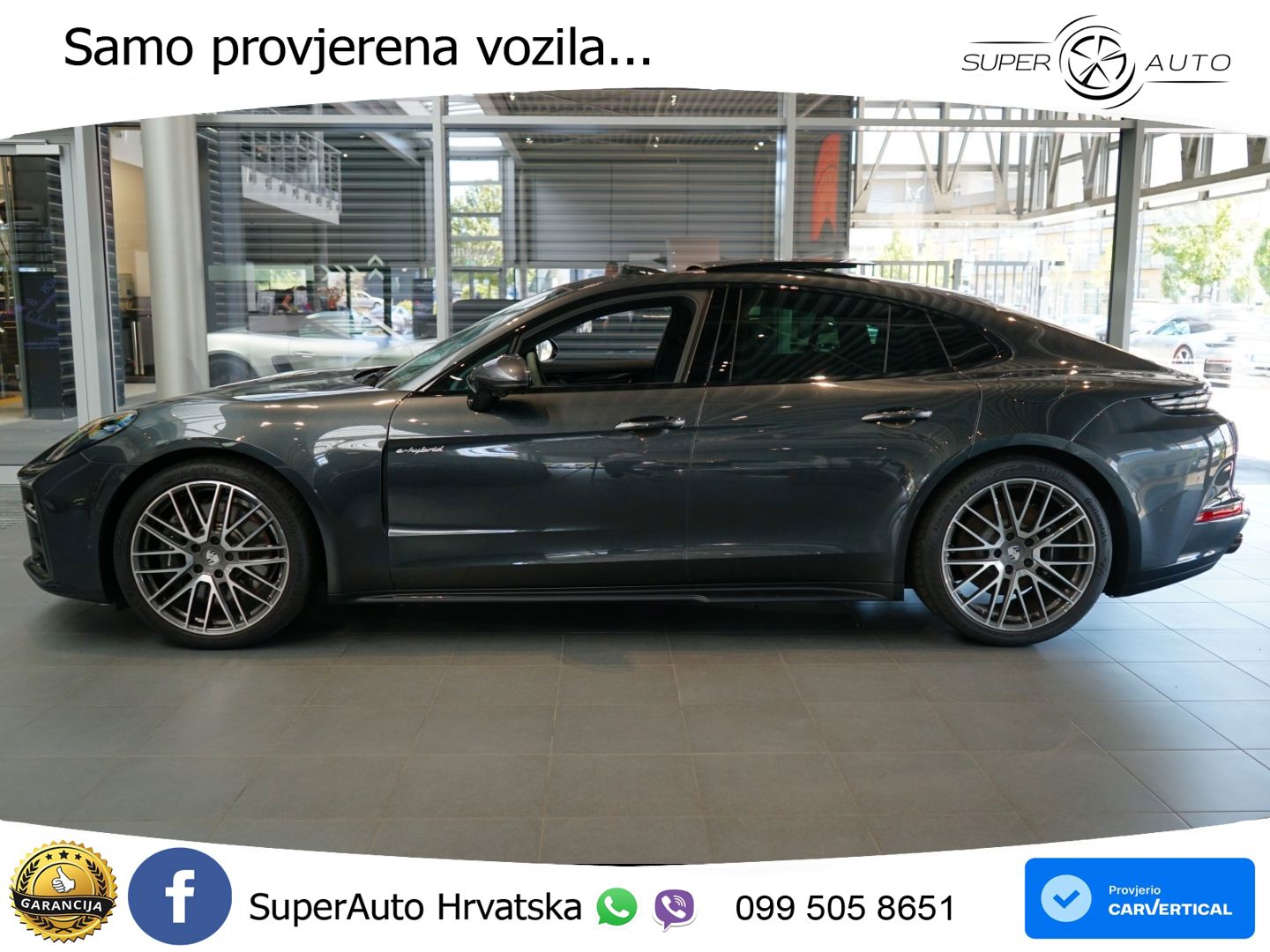 Porsche Panamera 4 2.9 V6 (470 KS) E-Hybrid PDK ACC+HEAD+4xGR SJED+360+PANO