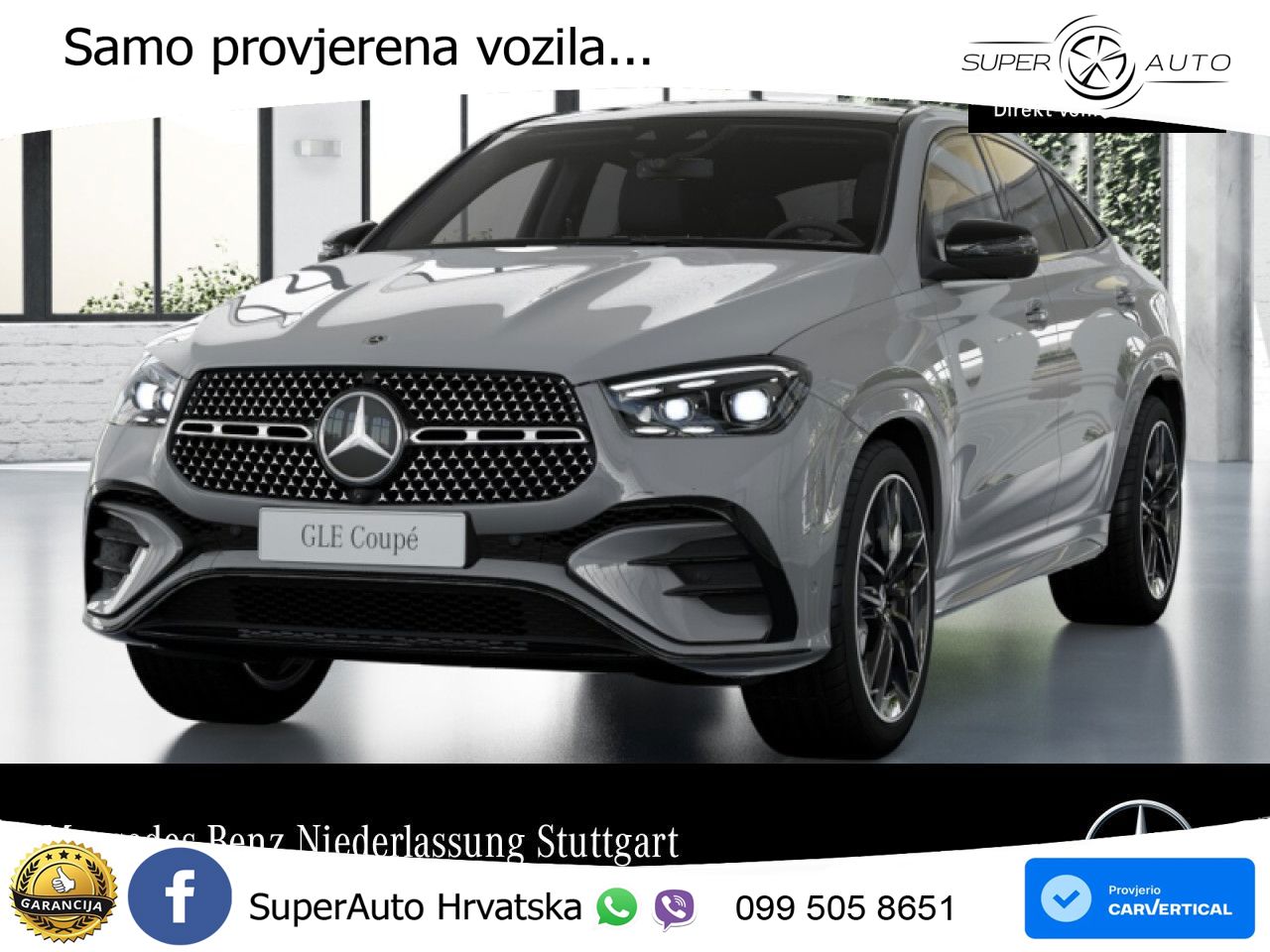 Mercedes GLE Coupe 450d (367 KS) EQ Boost 4MATIC 9G-TRONIC AMG LED+GR SJED+ACC