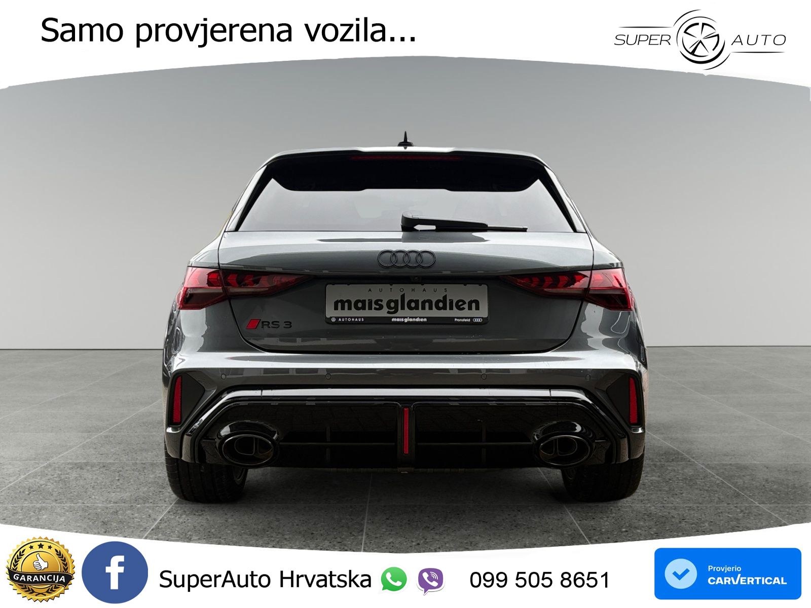Audi RS3 Sportback 2.5 TFSI (400 KS) quattro S tronic LED+GR SJED+ACC