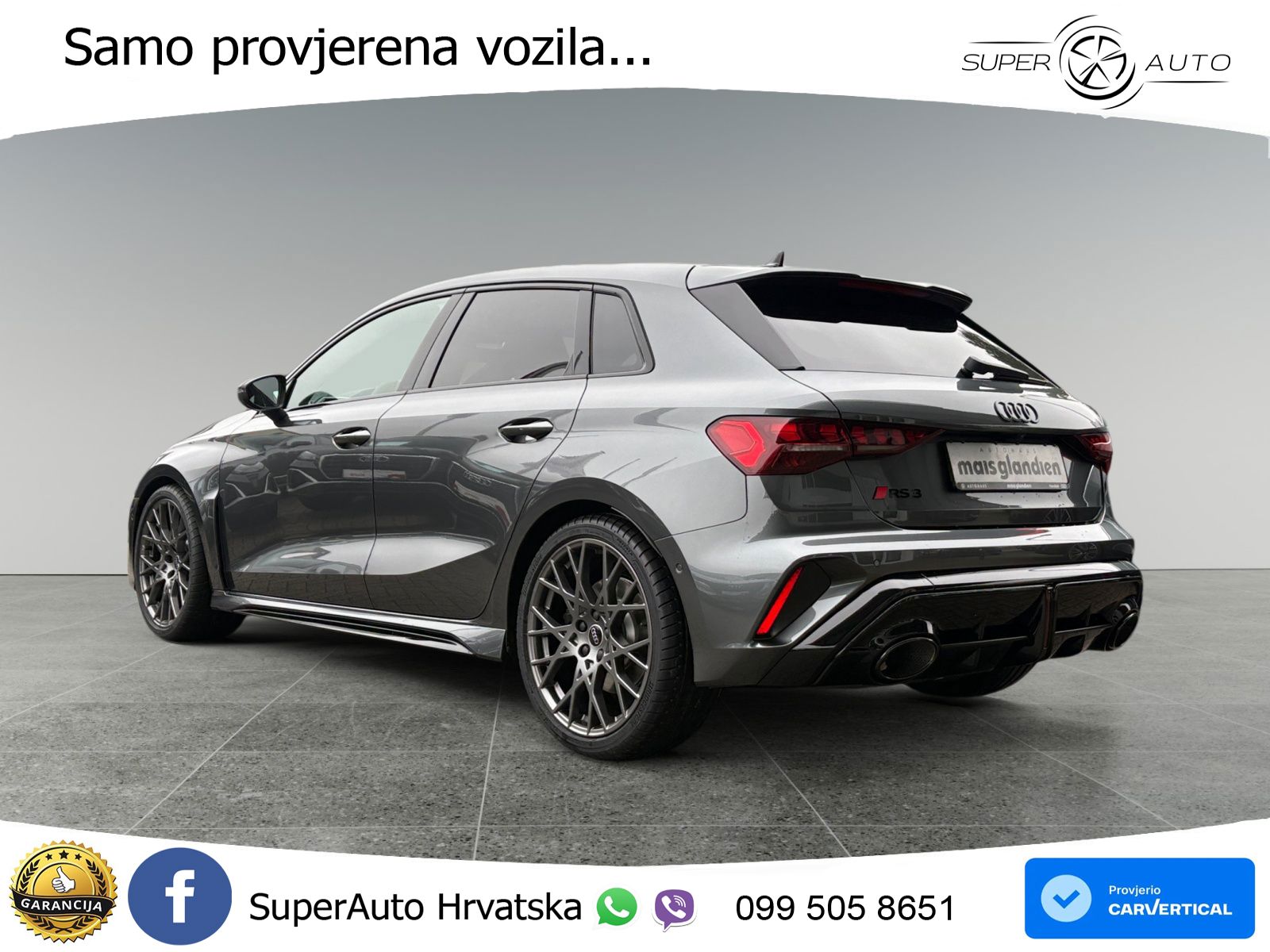 Audi RS3 Sportback 2.5 TFSI (400 KS) quattro S tronic LED+GR SJED+ACC
