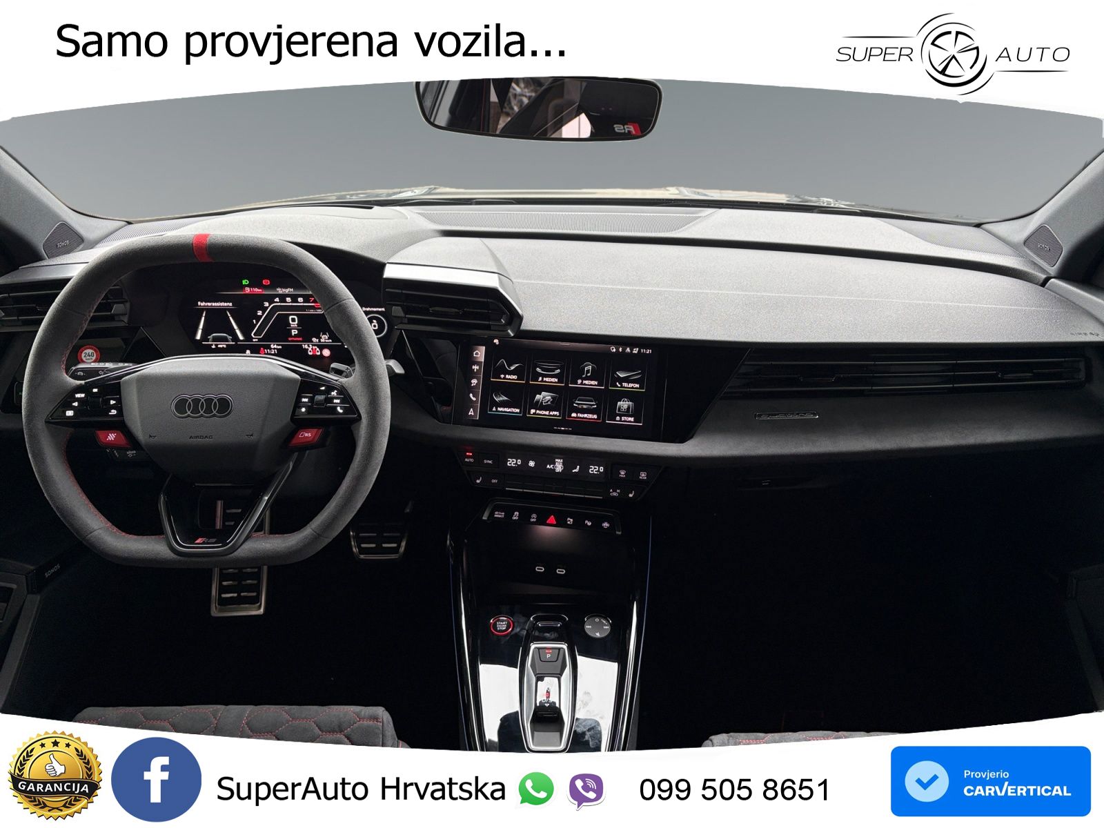 Audi RS3 Sportback 2.5 TFSI (400 KS) quattro S tronic LED+GR SJED+ACC
