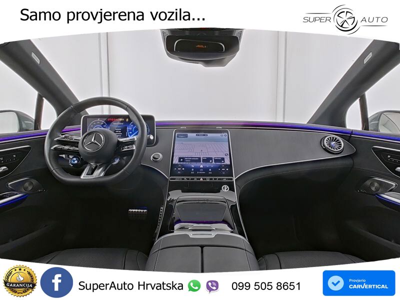 Mercedes EQE AMG 53 100 kWh (625 KS) 4MATIC+ ZRAČNI+ACC+GR SJED+KAM+PANO