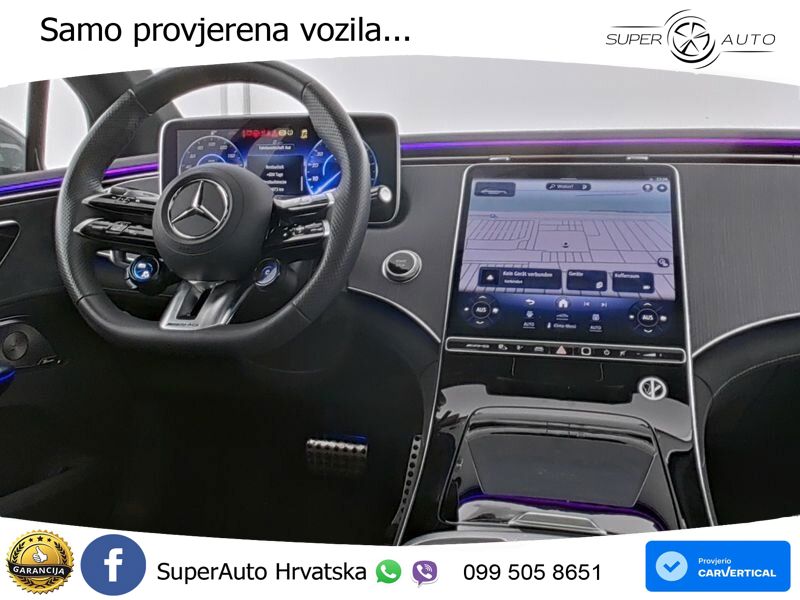 Mercedes EQE AMG 53 100 kWh (625 KS) 4MATIC+ ZRAČNI+ACC+GR SJED+KAM+PANO