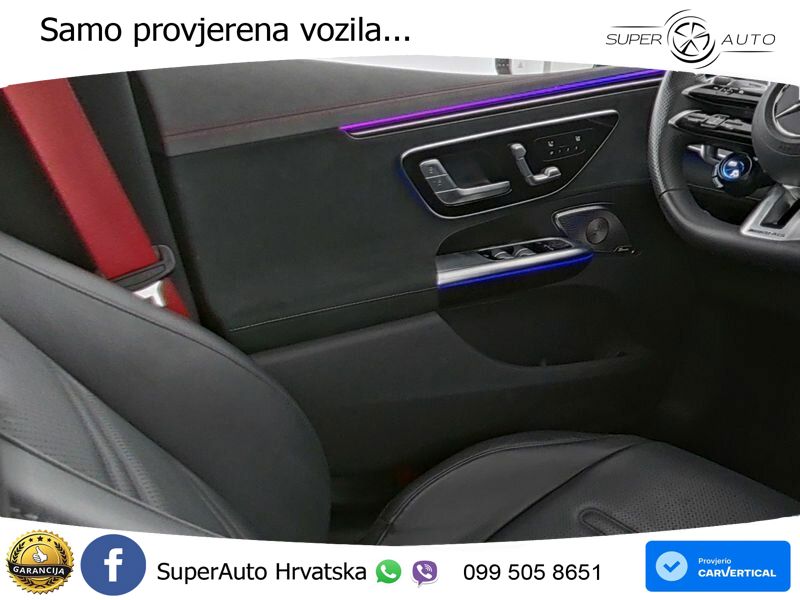 Mercedes EQE AMG 53 100 kWh (625 KS) 4MATIC+ ZRAČNI+ACC+GR SJED+KAM+PANO