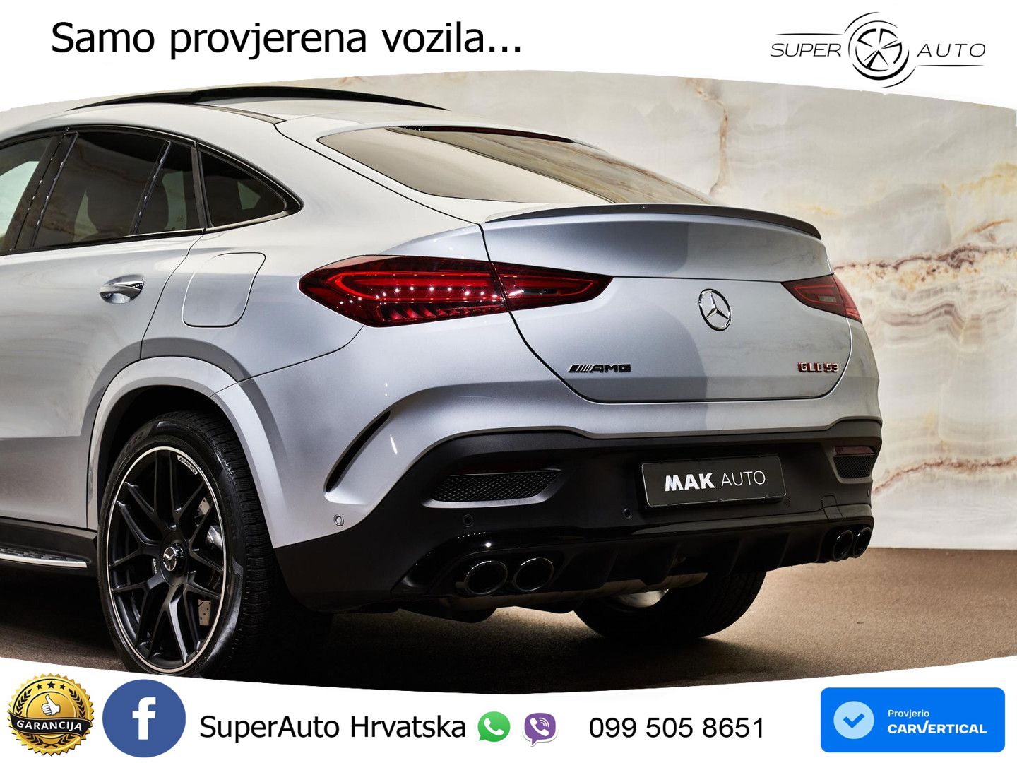 Mercedes AMG GLE Coupe 53 (544 Hp) 4MATIC+ AMG SPEEDSHIFT TCT 9G LED+GR SJED+ACC