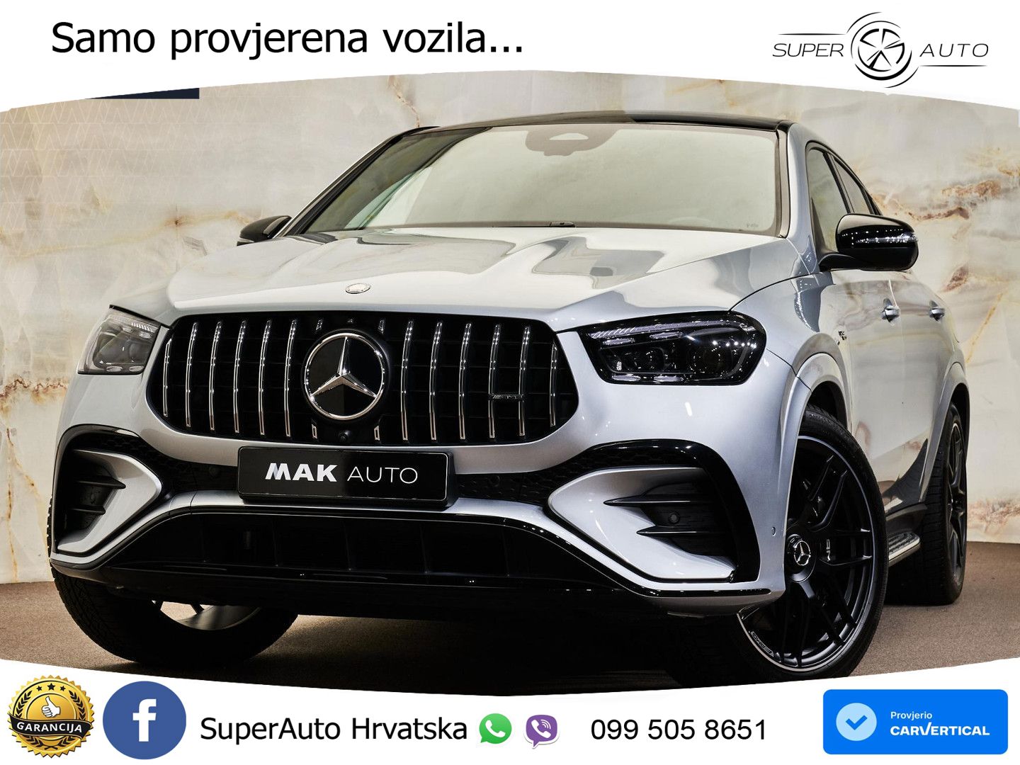 Mercedes AMG GLE Coupe 53 (544 Hp) 4MATIC+ AMG SPEEDSHIFT TCT 9G LED+GR SJED+ACC