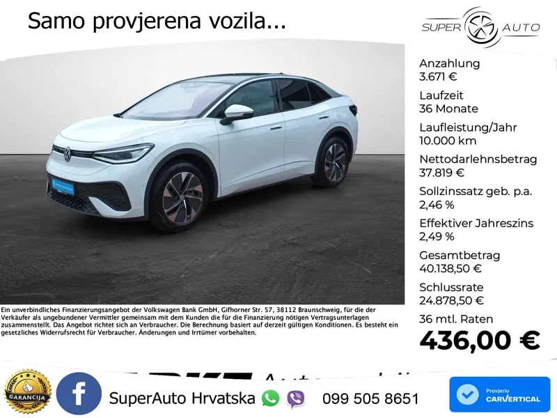 Volkswagen ID.5 Pro 84 kWh (286 KS) LED+GR SJED+ACC