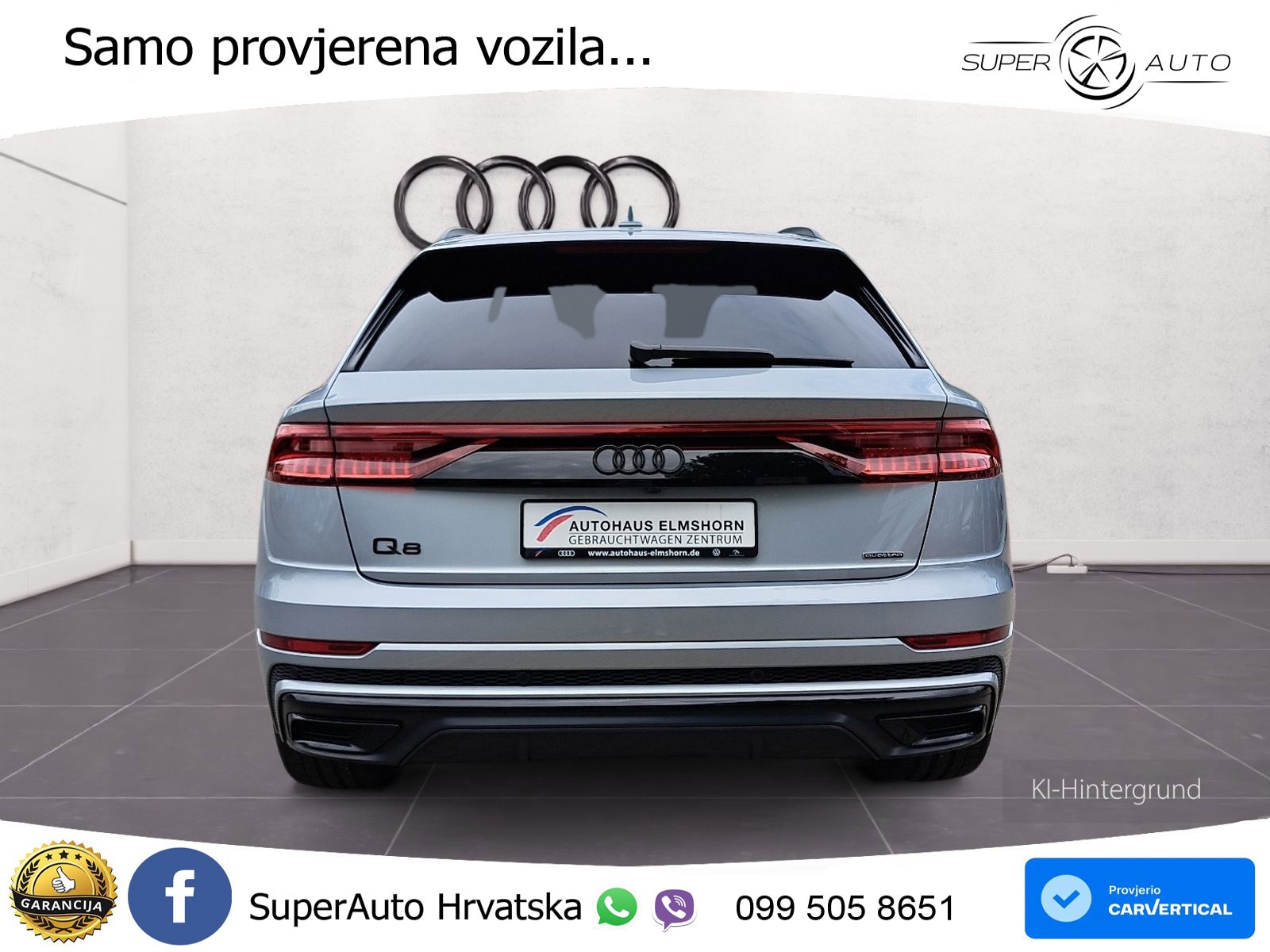 Audi Q8 55 TFSI V6 (340 KS) quattro Tiptronic S line LED+GR SJED+ACC