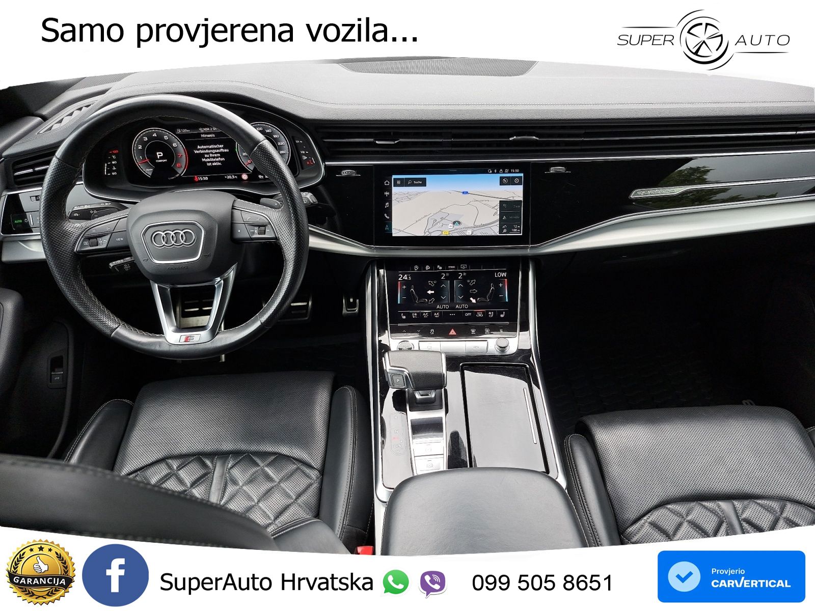 Audi Q8 55 TFSI V6 (340 KS) quattro Tiptronic S line LED+GR SJED+ACC
