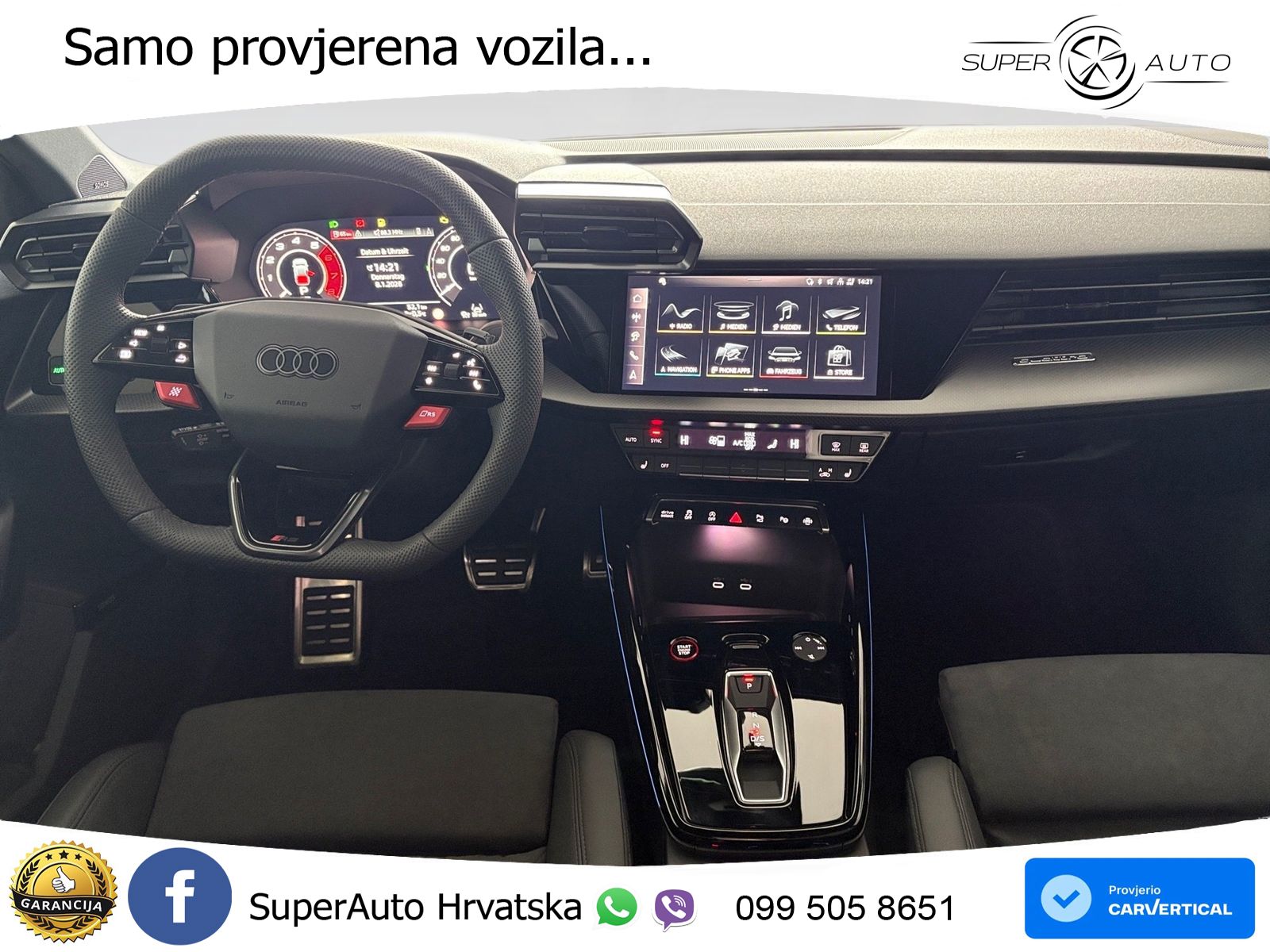 Audi RS3 Sedan 2.5 TFSI (400 KS) quattro S tronic LED+GR SJED+ACC
