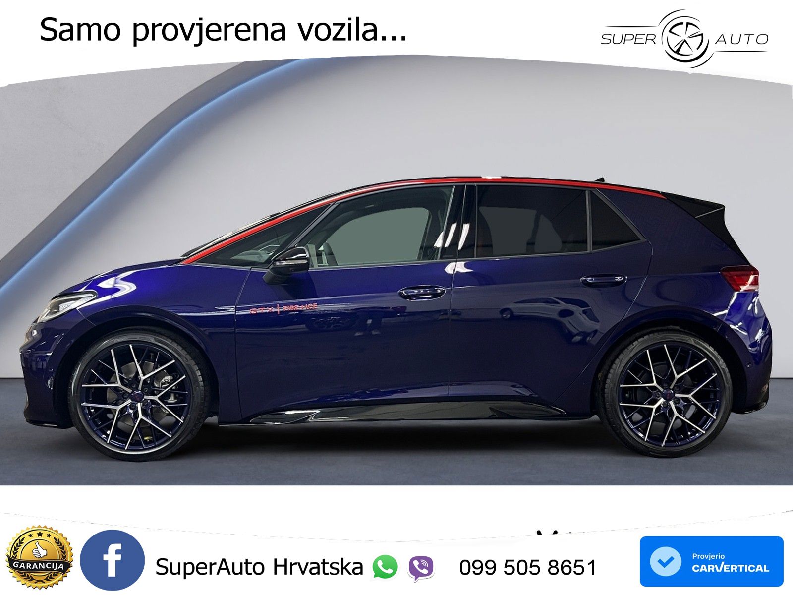 Volkswagen ID.3 GTX Performance 84 kWh (326 KS) LED+GR SJED+ACC