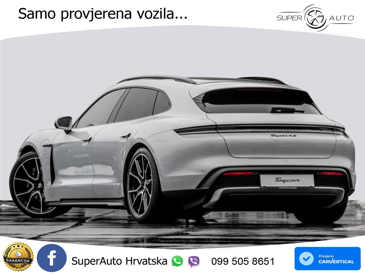 Porsche Taycan Sport Turismo 4S 105 kWh (598 KS)