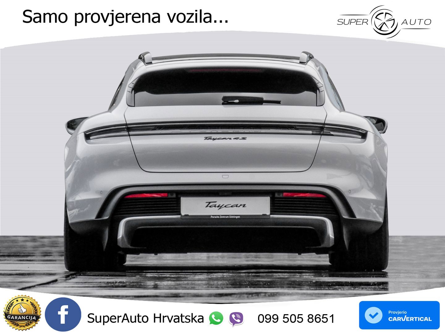Porsche Taycan Sport Turismo 4S 105 kWh (598 KS)