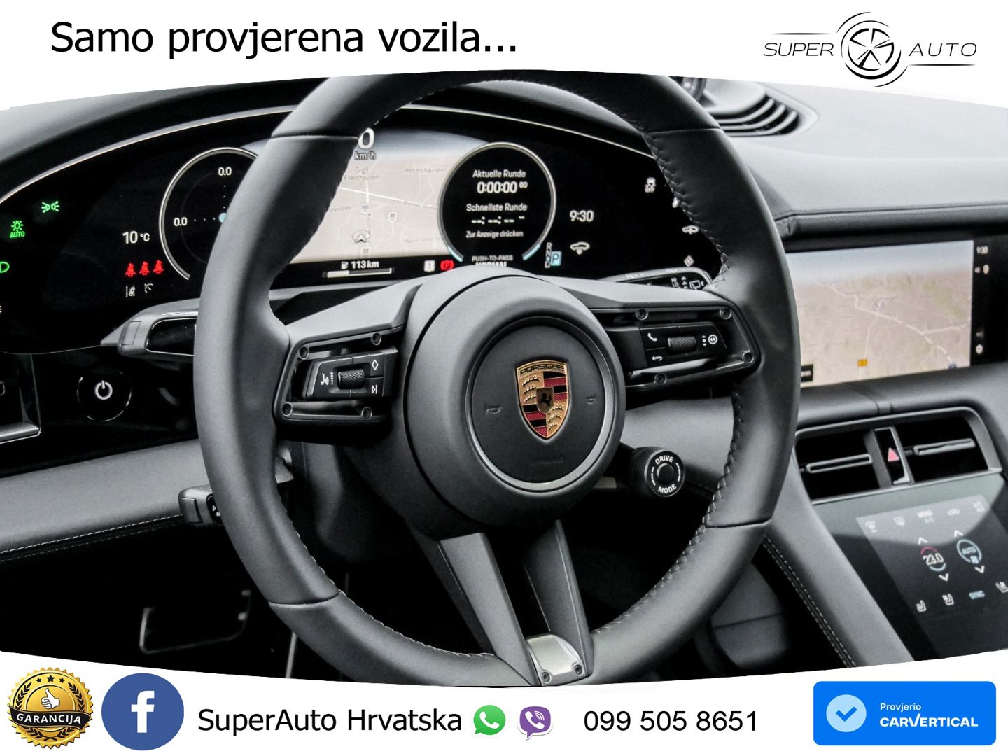 Porsche Taycan Sport Turismo 4S 105 kWh (598 KS)