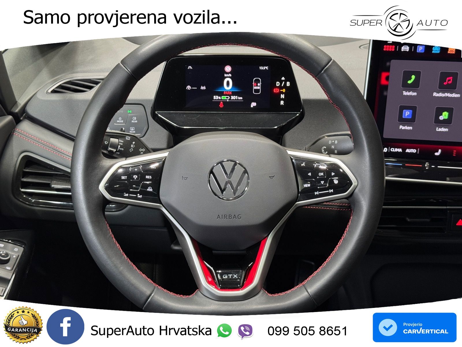 Volkswagen ID.3 GTX Performance 84 kWh (326 KS) LED+GR SJED+ACC