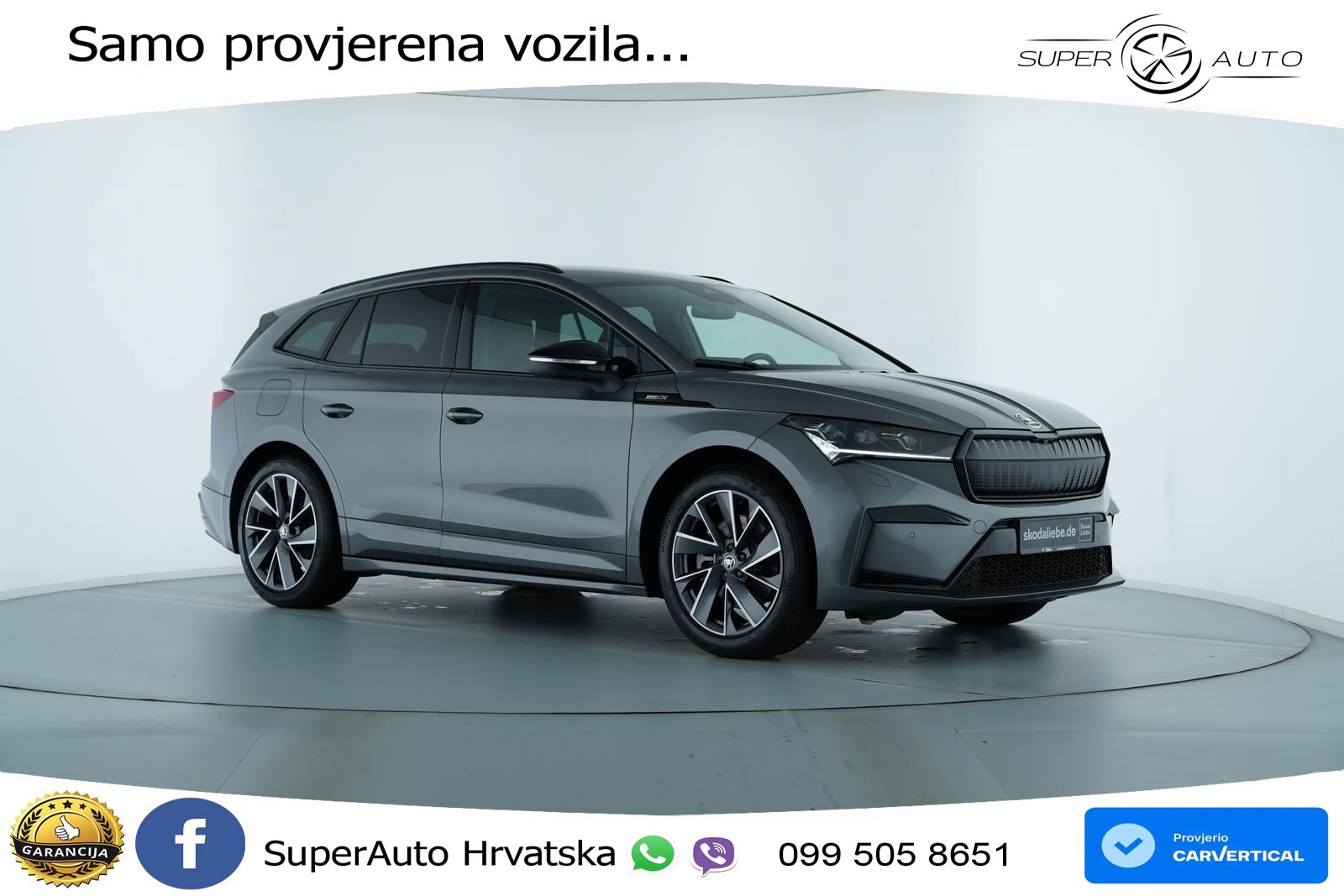 Škoda Enyaq 85 82 kWh (286 KS) SportLine LED+GR SJED+ACC