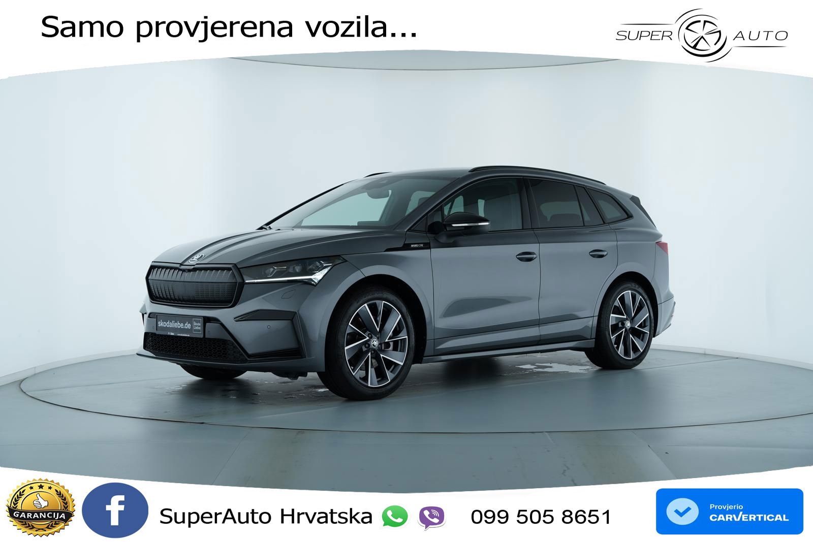 Škoda Enyaq 85 82 kWh (286 KS) SportLine LED+GR SJED+ACC
