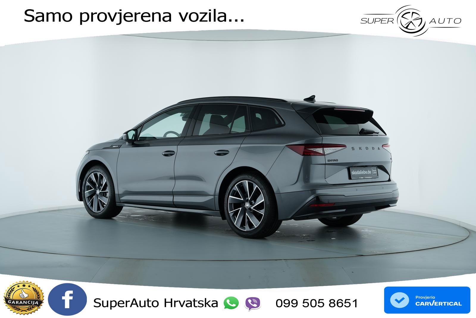 Škoda Enyaq 85 82 kWh (286 KS) SportLine LED+GR SJED+ACC