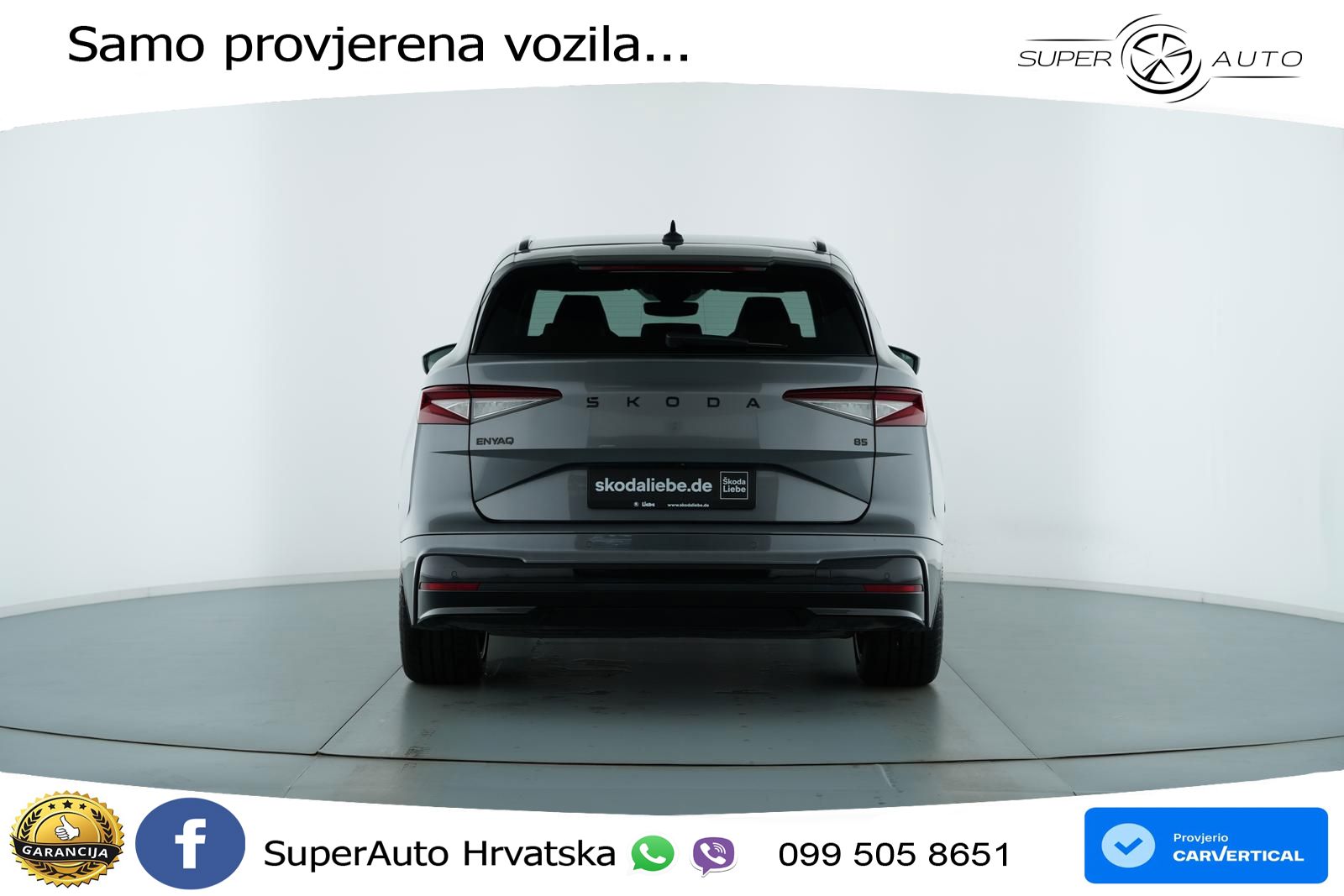 Škoda Enyaq 85 82 kWh (286 KS) SportLine LED+GR SJED+ACC