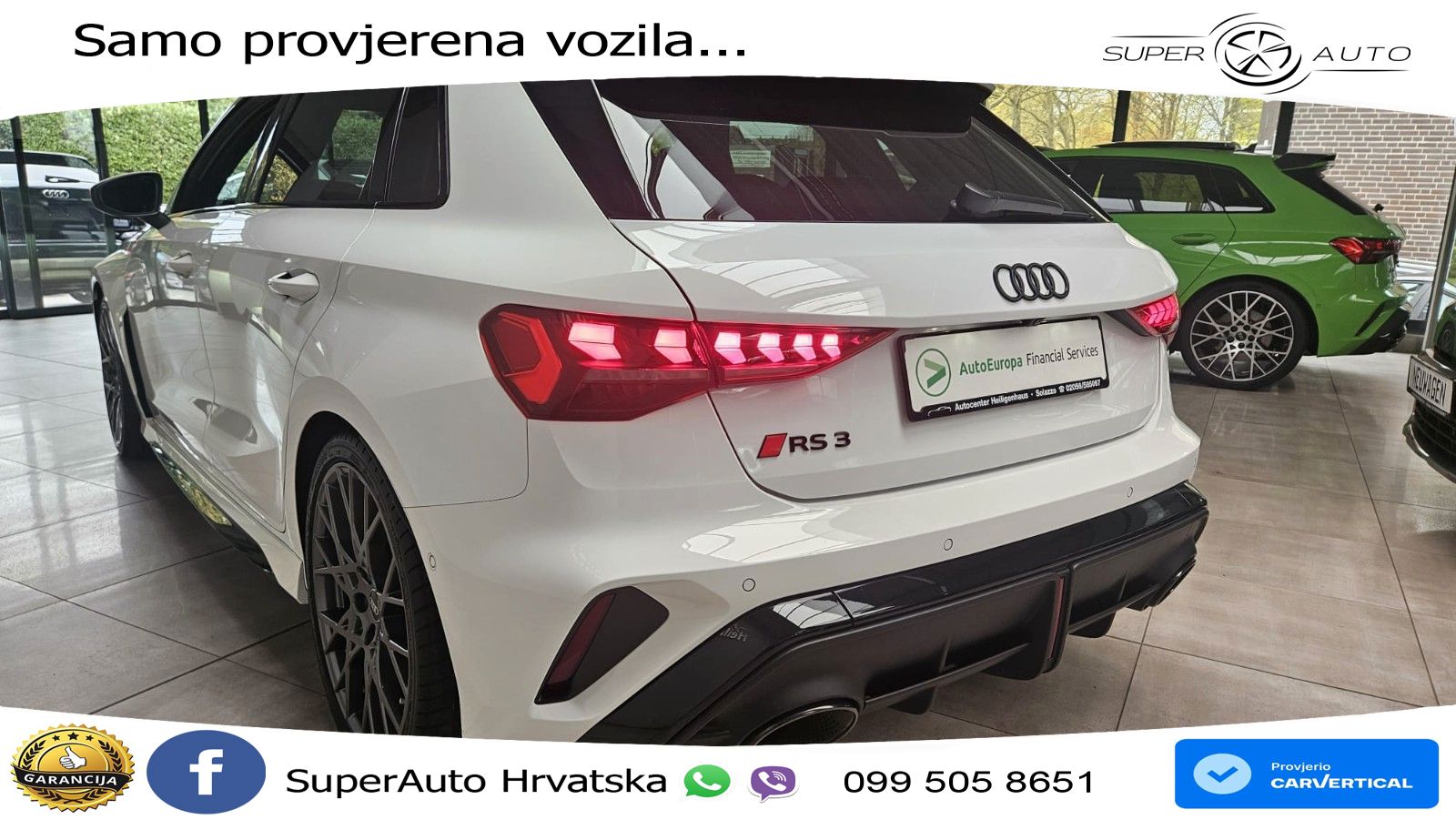 Audi RS3 Sedan 2.5 TFSI (400 KS) quattro S tronic LED+GR SJED+ACC
