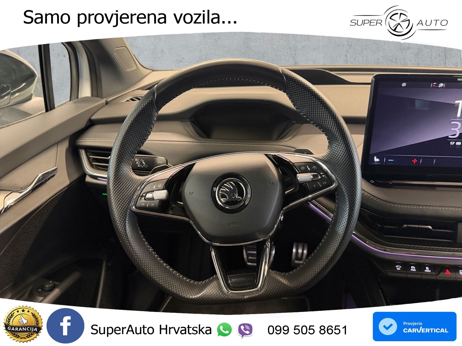 Škoda Enyaq iV 80 82 kWh (204 KS) SportLine LED+GR SJED+ACC
