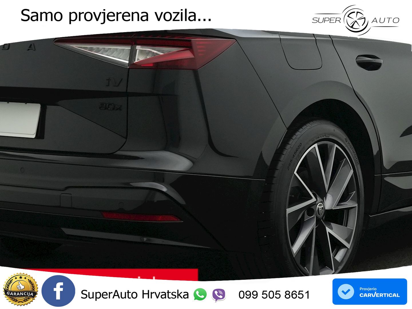 Škoda Enyaq iV 80x 82 kWh (265 KS) AWD SportLine LED+GR SJED+ACC
