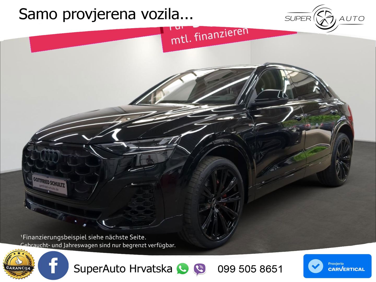 Audi Q8 60 TFSIe V6 (490 KS) quattro Tiptronic S line LED+GR SJED+ACC
