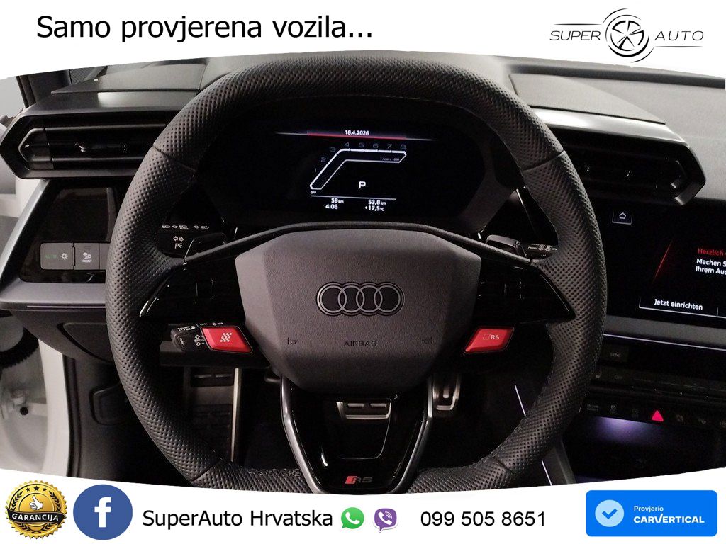 Audi RS3 Sedan 2.5 TFSI (400 KS) quattro S tronic LED+GR SJED+ACC