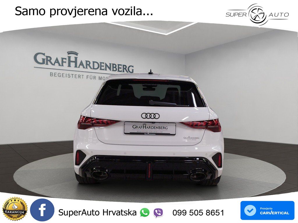 Audi RS3 Sedan 2.5 TFSI (400 KS) quattro S tronic LED+GR SJED+ACC