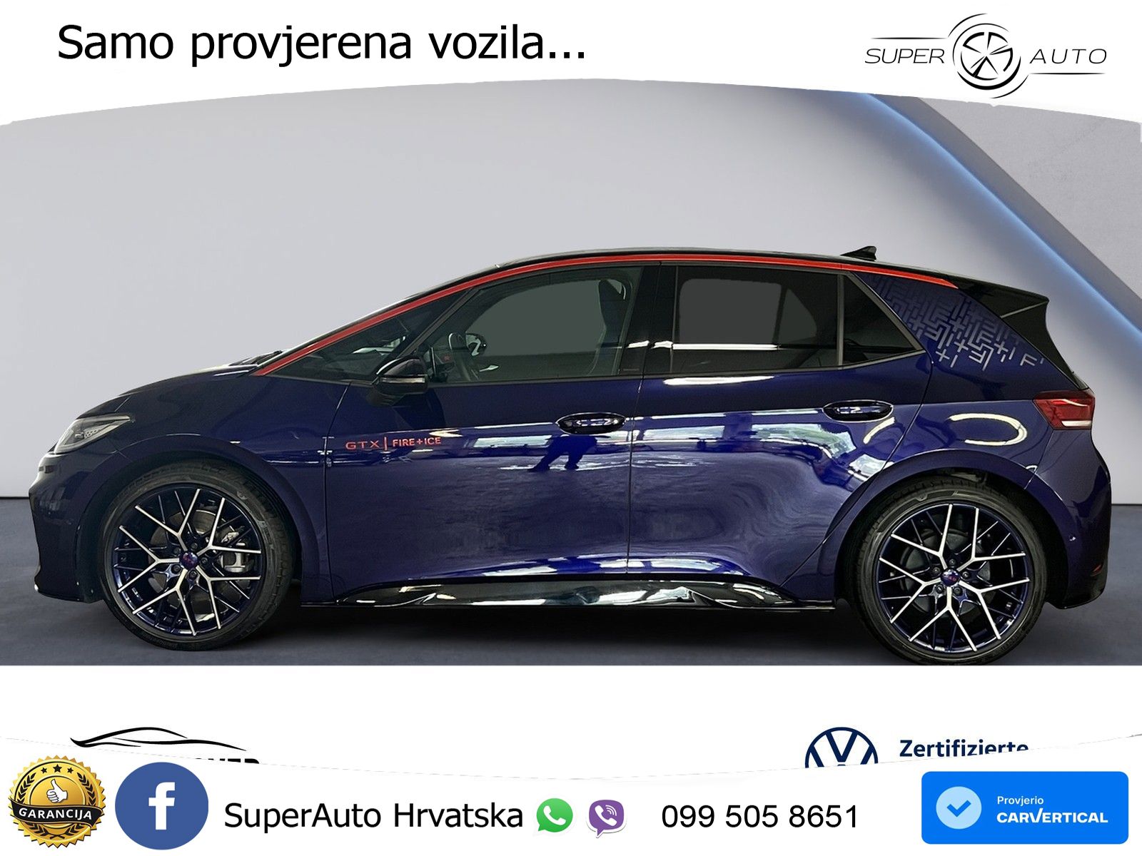 Volkswagen ID.3 GTX 84 kWh (286 KS) LED+GR SJED+ACC