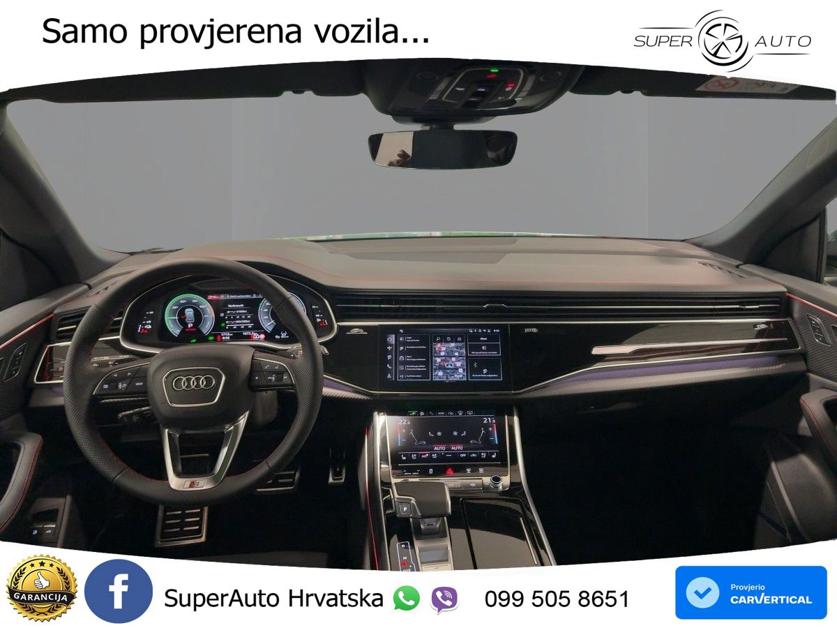 Audi Q8 60 TFSIe V6 (490 KS) quattro Tiptronic S line 489 KS LED+GR SJED+ACC
