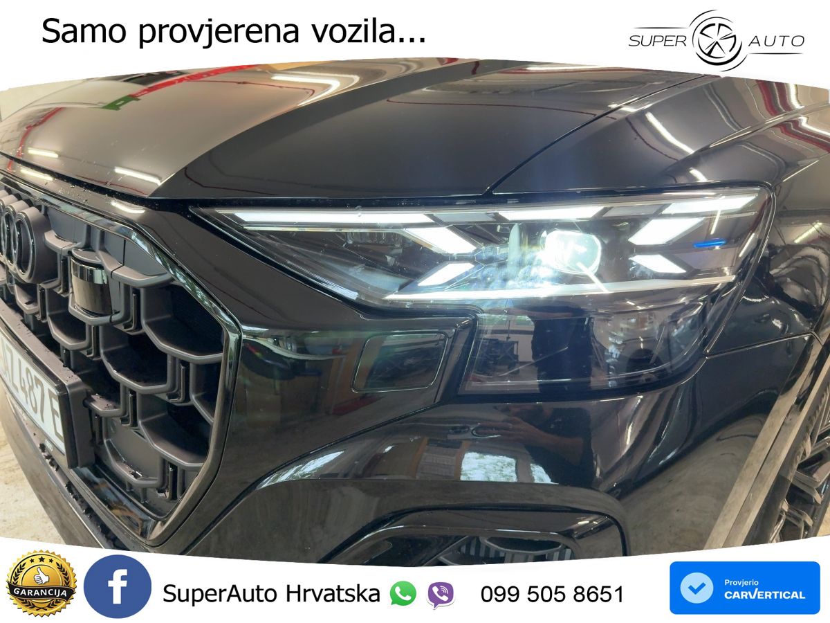 Audi Q8 60 TFSIe V6 (490 KS) quattro Tiptronic S line 489 KS LED+GR SJED+ACC