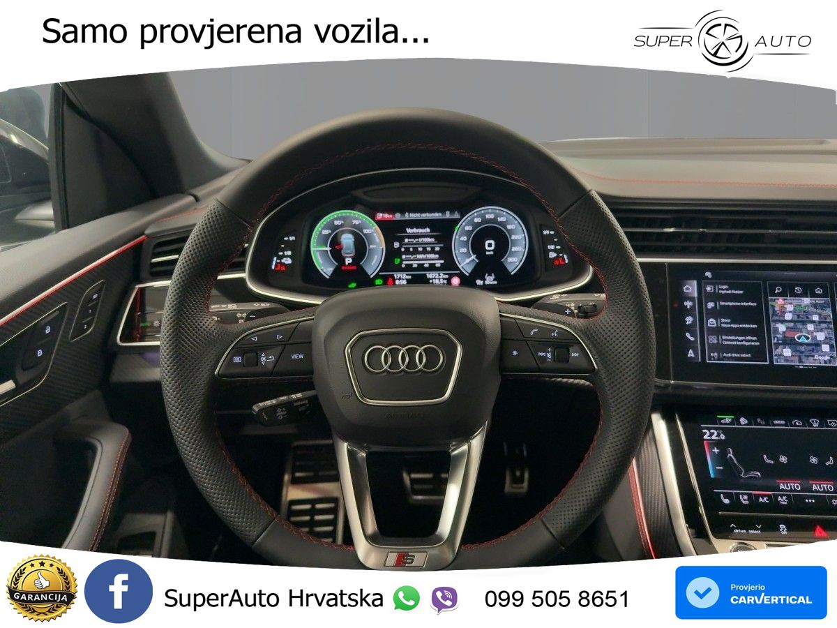 Audi Q8 60 TFSIe V6 (490 KS) quattro Tiptronic S line 489 KS LED+GR SJED+ACC