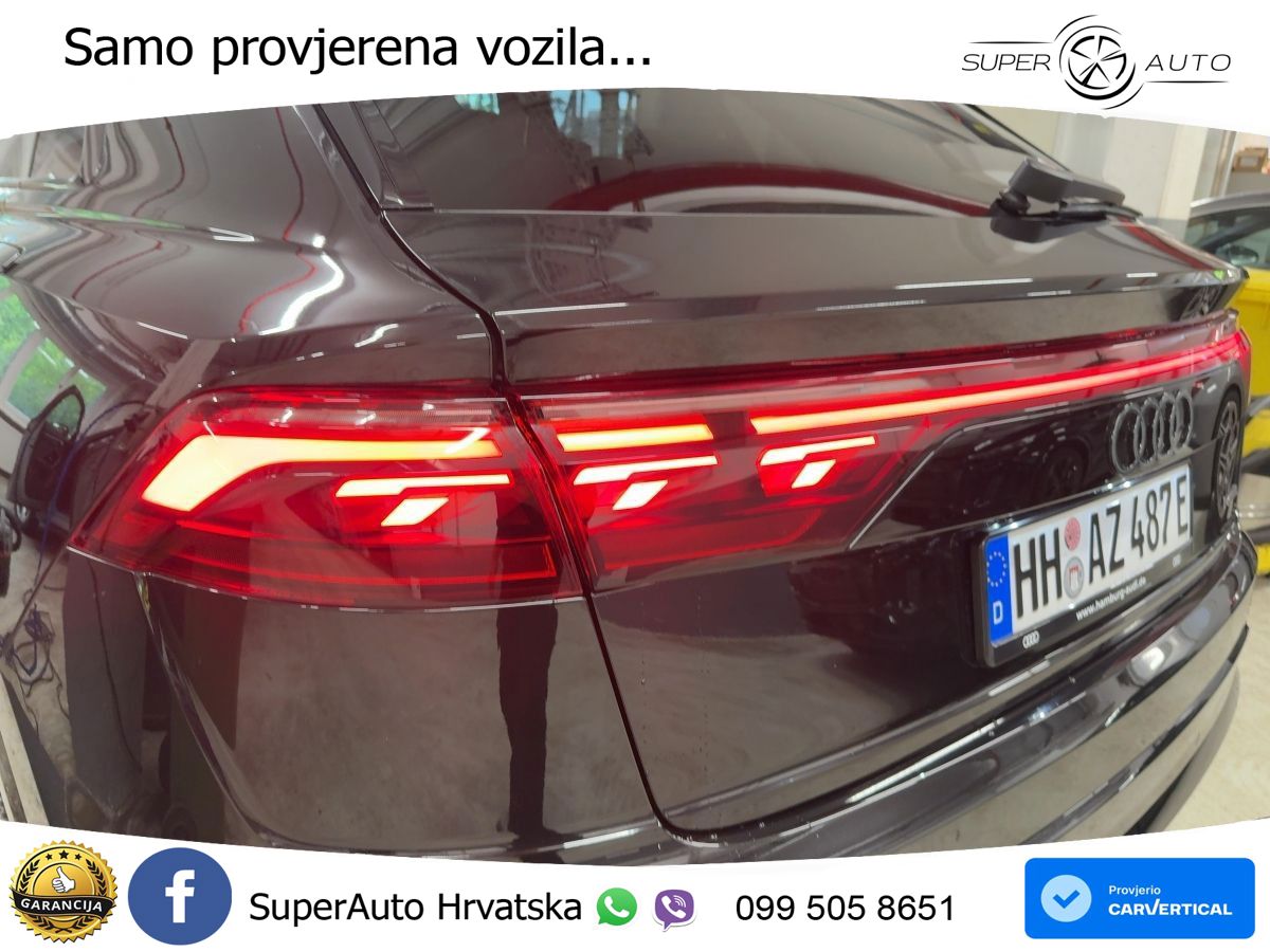 Audi Q8 60 TFSIe V6 (490 KS) quattro Tiptronic S line 489 KS LED+GR SJED+ACC