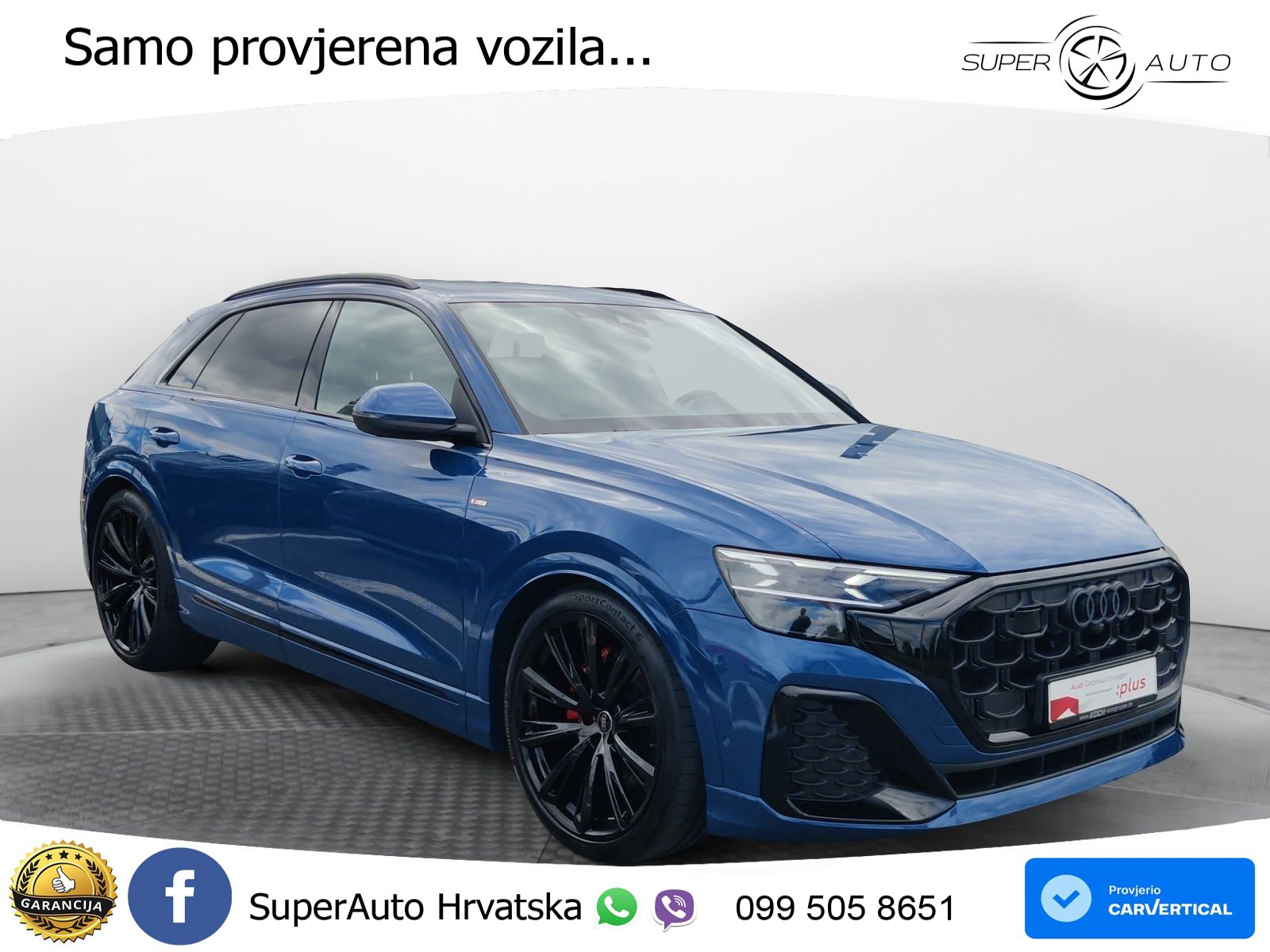 Audi Q8 50 TDI V6 (286 KS) quattro Tiptronic S line LED+GR SJED+ACC