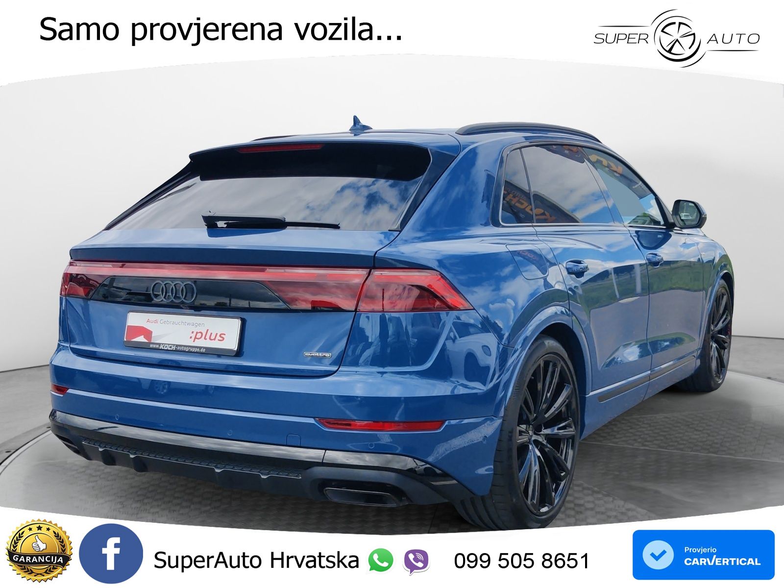Audi Q8 50 TDI V6 (286 KS) quattro Tiptronic S line LED+GR SJED+ACC