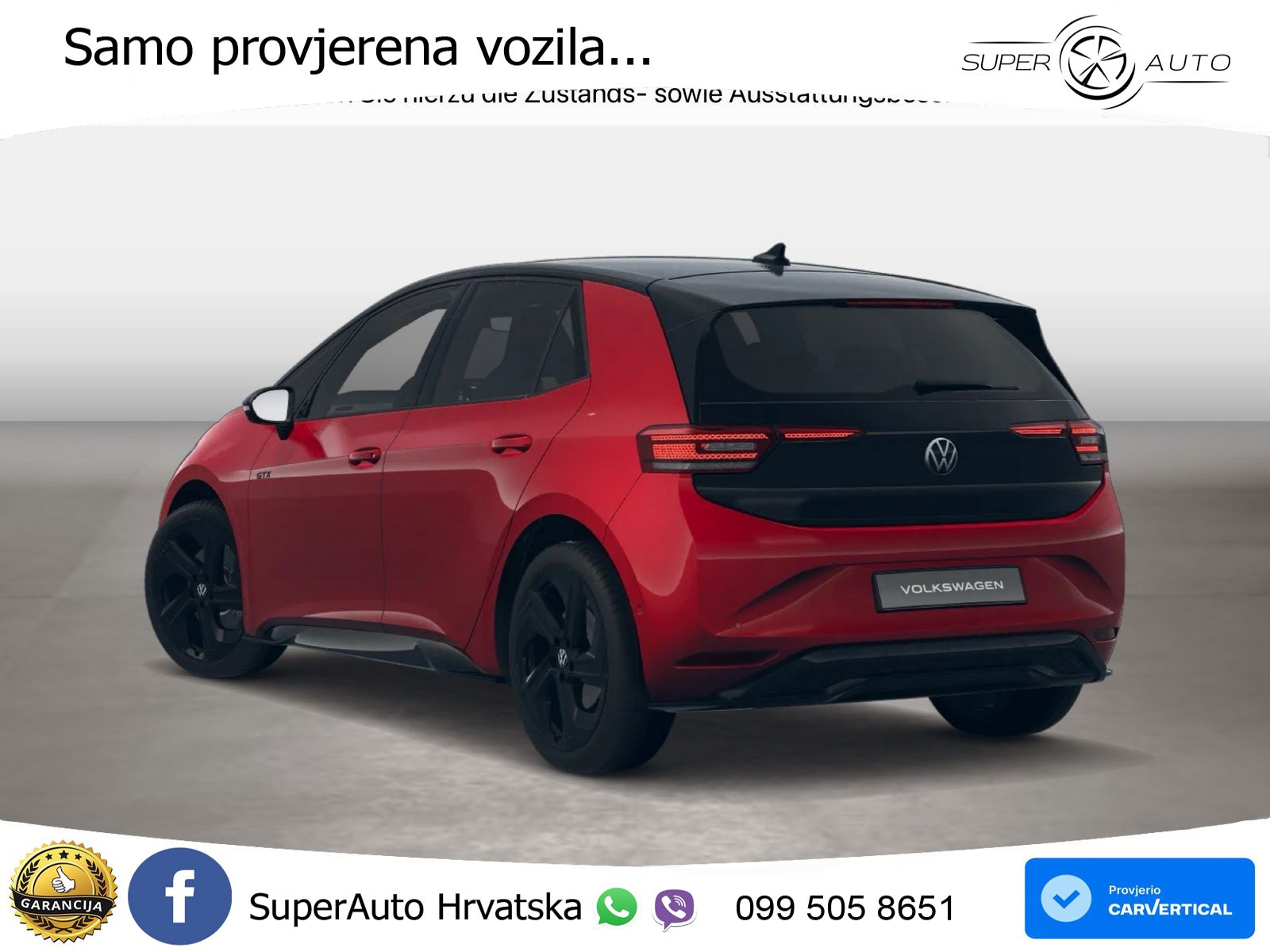 Volkswagen ID.3 GTX 84 kWh (286 KS) LED+GR SJED+ACC
