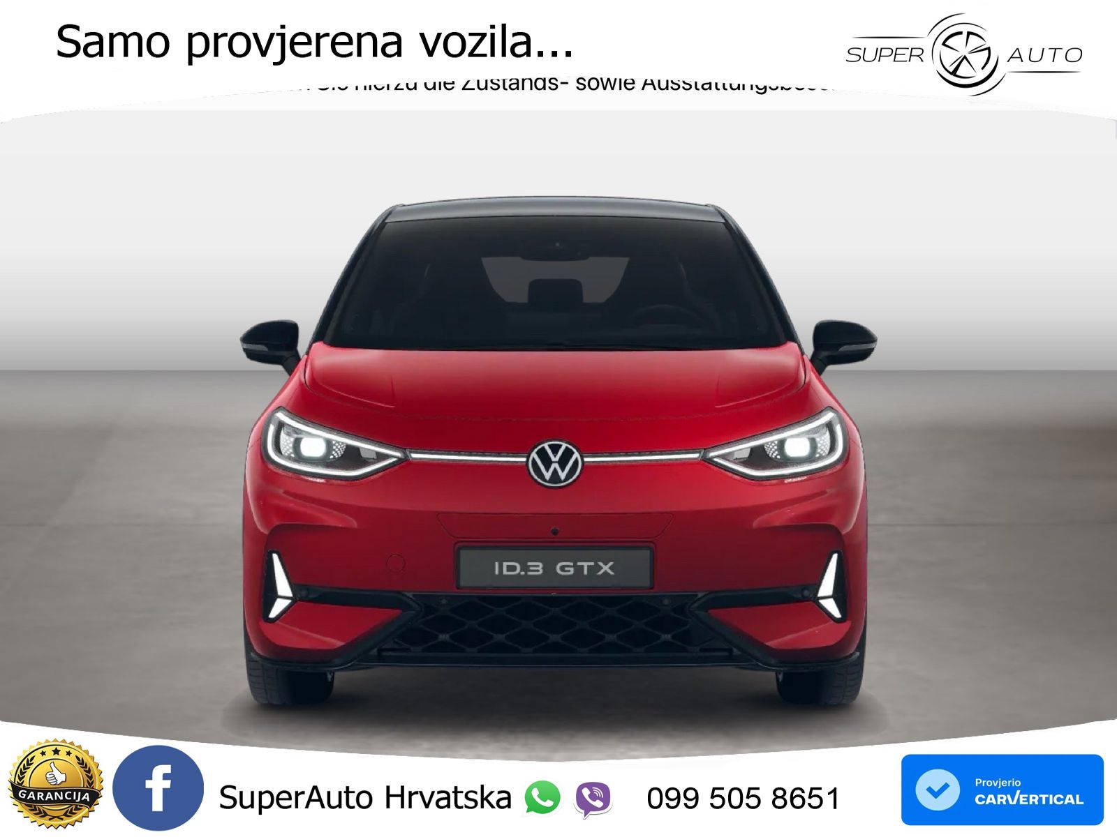 Volkswagen ID.3 GTX 84 kWh (286 KS) LED+GR SJED+ACC