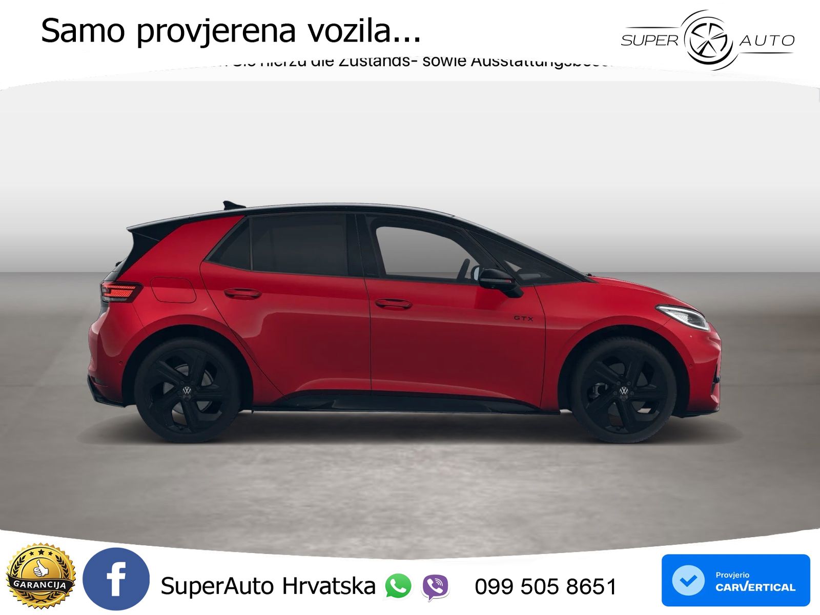 Volkswagen ID.3 GTX 84 kWh (286 KS) LED+GR SJED+ACC