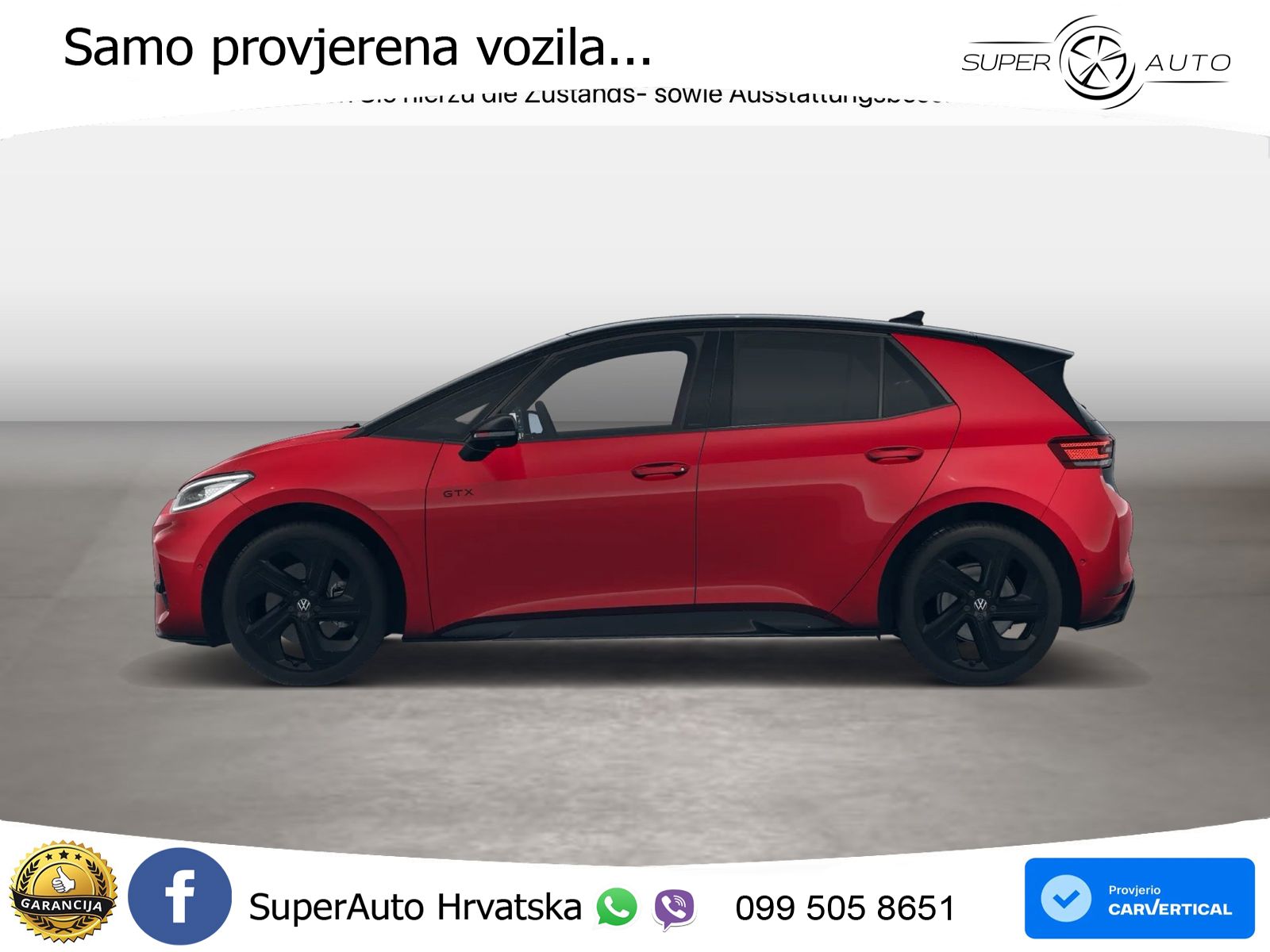 Volkswagen ID.3 GTX 84 kWh (286 KS) LED+GR SJED+ACC