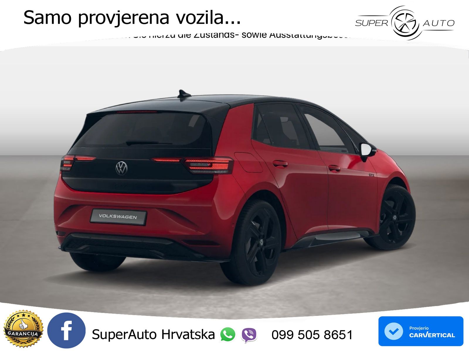 Volkswagen ID.3 GTX 84 kWh (286 KS) LED+GR SJED+ACC