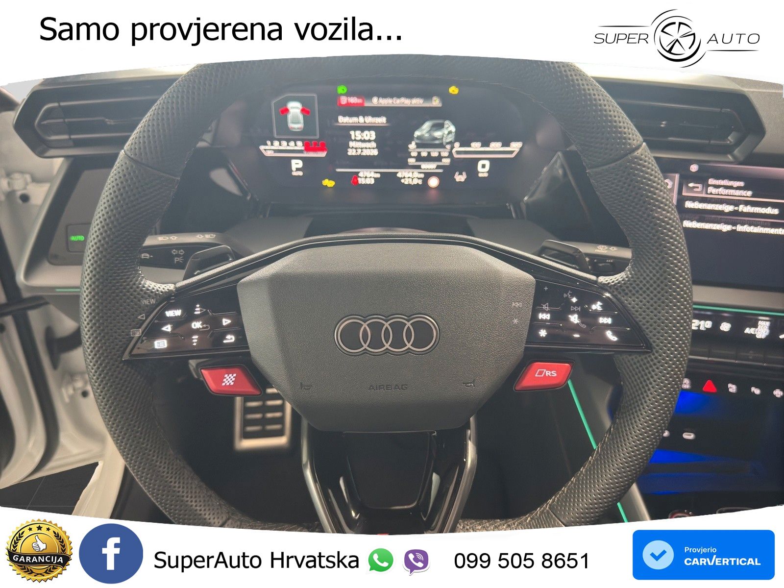 Audi RS3 Sedan 2.5 TFSI (400 KS) quattro S tronic LED+GR SJED+ACC