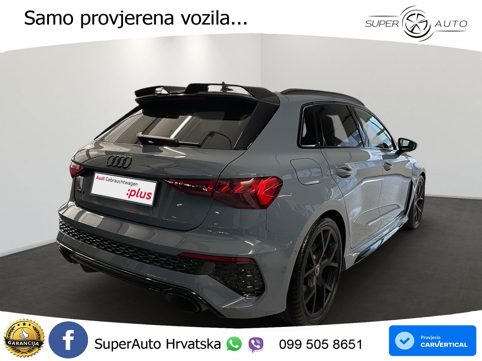 Audi RS3 Sportback 2.5 TFSI (400 KS) quattro S tronic LED+GR SJED+ACC