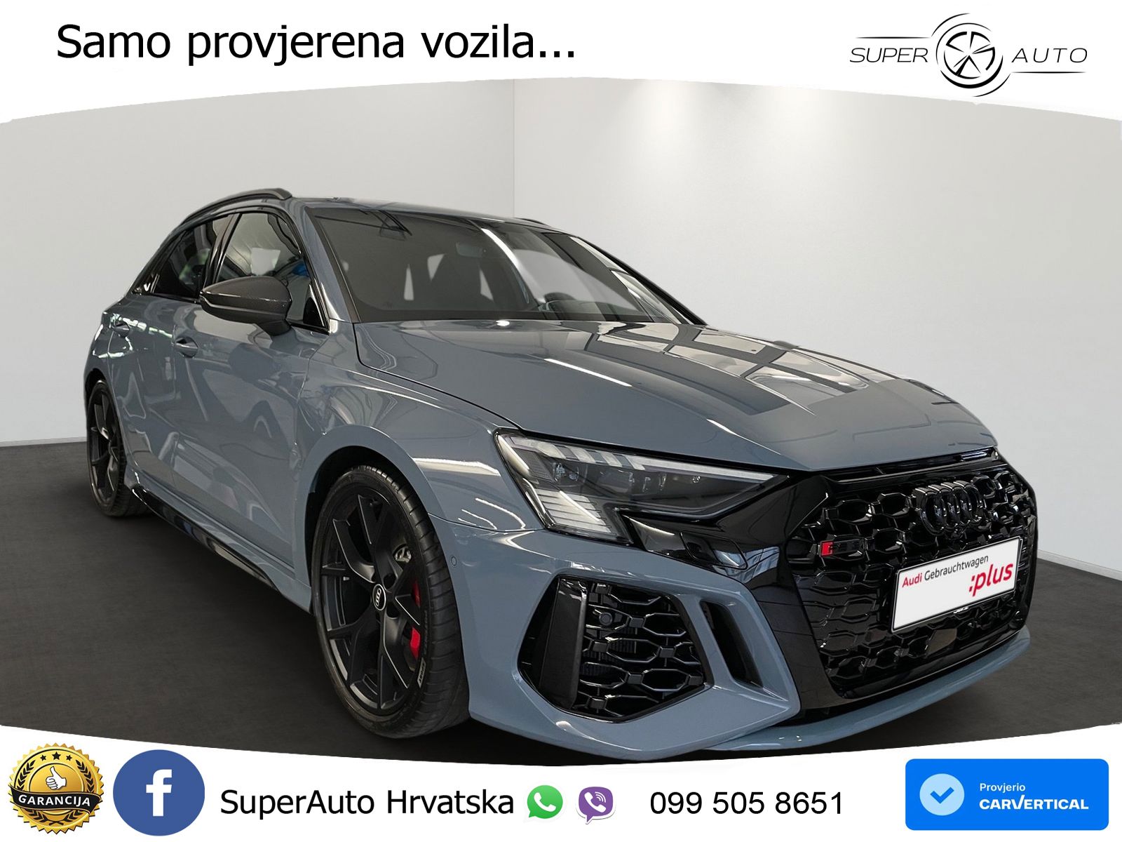 Audi RS3 Sportback 2.5 TFSI (400 KS) quattro S tronic LED+GR SJED+ACC