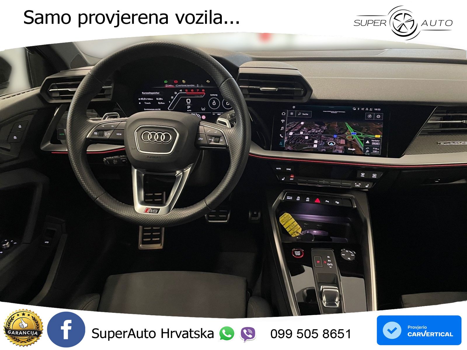 Audi RS3 Sportback 2.5 TFSI (400 KS) quattro S tronic LED+GR SJED+ACC