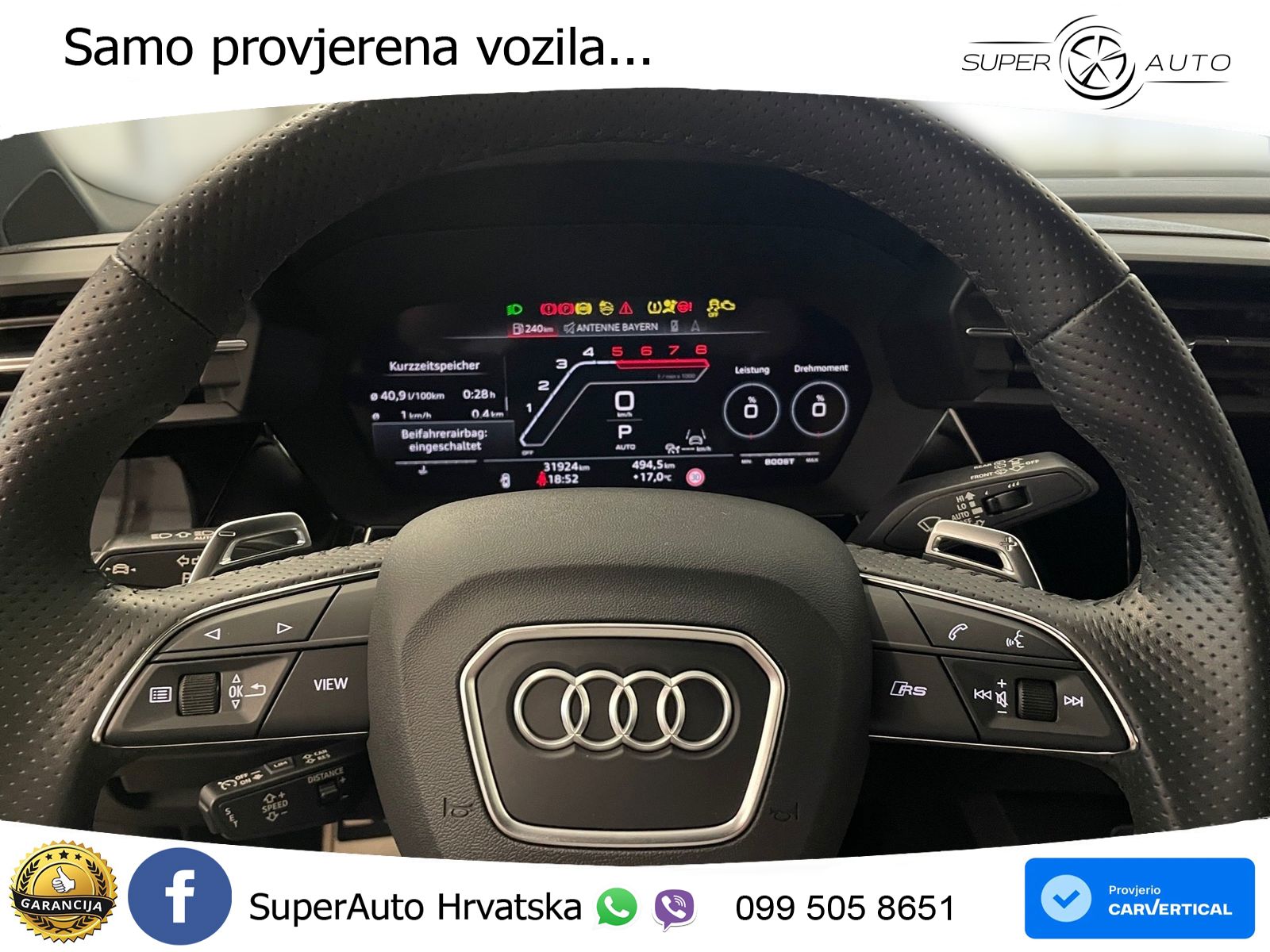 Audi RS3 Sportback 2.5 TFSI (400 KS) quattro S tronic LED+GR SJED+ACC
